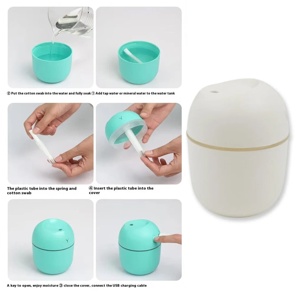 Portable Mini Humidifier for Home, Office & Car β USB Powered, Silent Operation