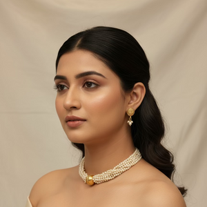 Pearl choker necklace 