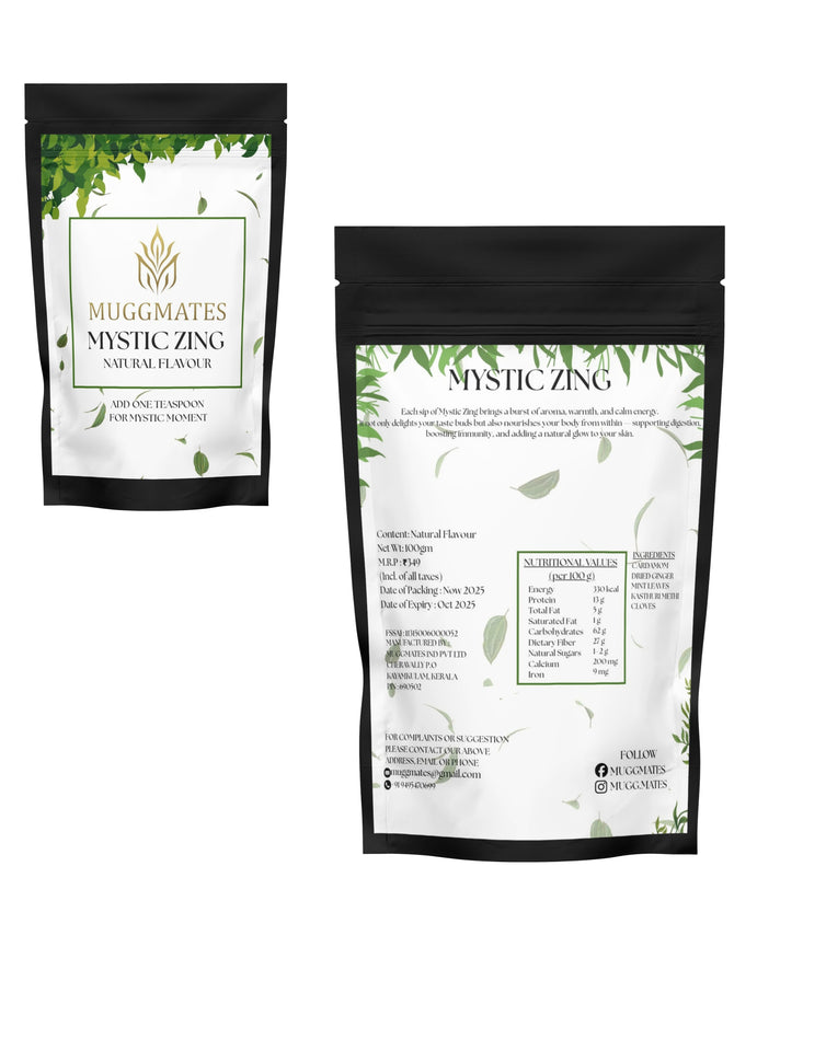Muggmates Mystic Zing Natural Flavour Herbal Mix for Tea Powder