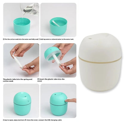 Portable Mini Humidifier for Home, Office & Car – USB Powered, Silent Operation