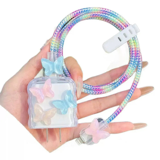 iPhone Charger Cover – Butterfly Theme Style