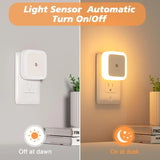 LED Night Lamp for Bedroom – Warm Light with Automatic Sensor