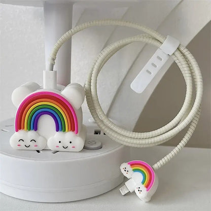 iPhone Charger Cover - Rainbow Theme