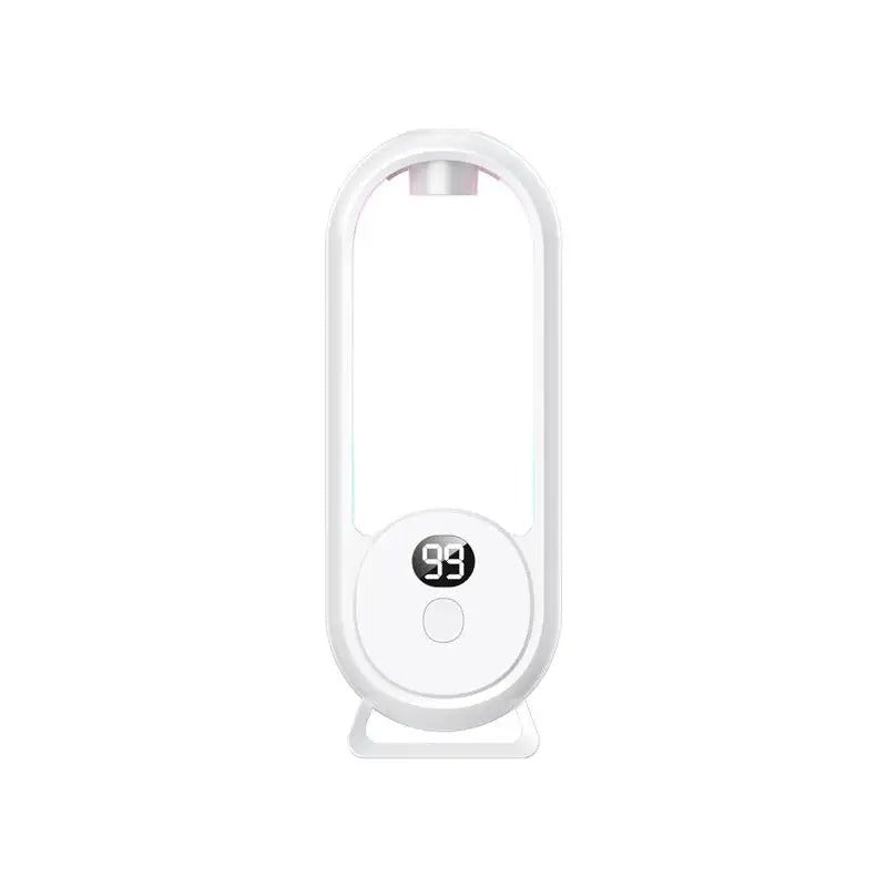 White digital thermometer on a white background