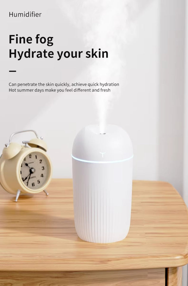 420ml Mini Humidifier with RGB Light – Portable Air Moisturizer