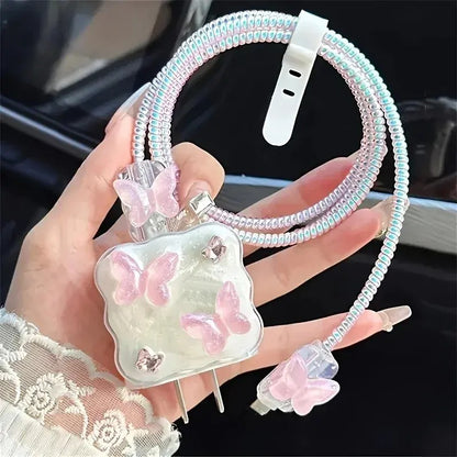 iPhone Charger Cover – Butterfly Theme Style