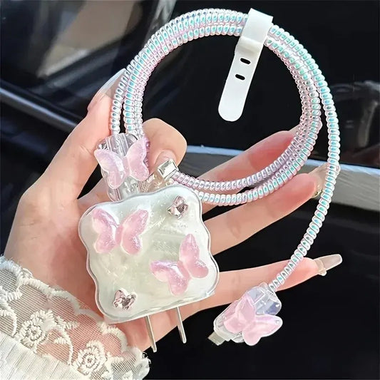 iPhone Charger Cover – Butterfly Theme Style