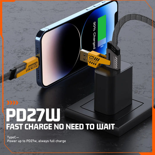 PD27W Fast Charging Cable – Type-C to Type-C / Type-C to Lightning