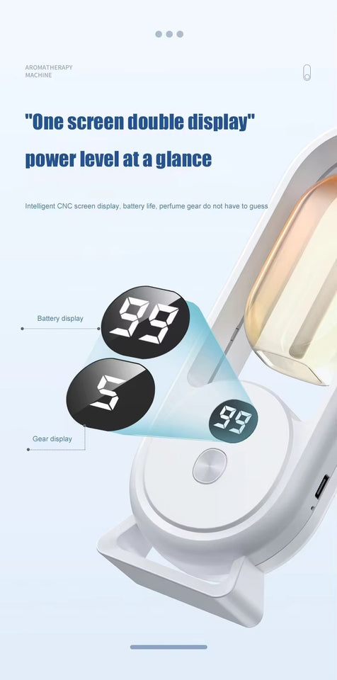 Smart Aroma Diffuser – Rechargeable Essential Oil Air Freshener