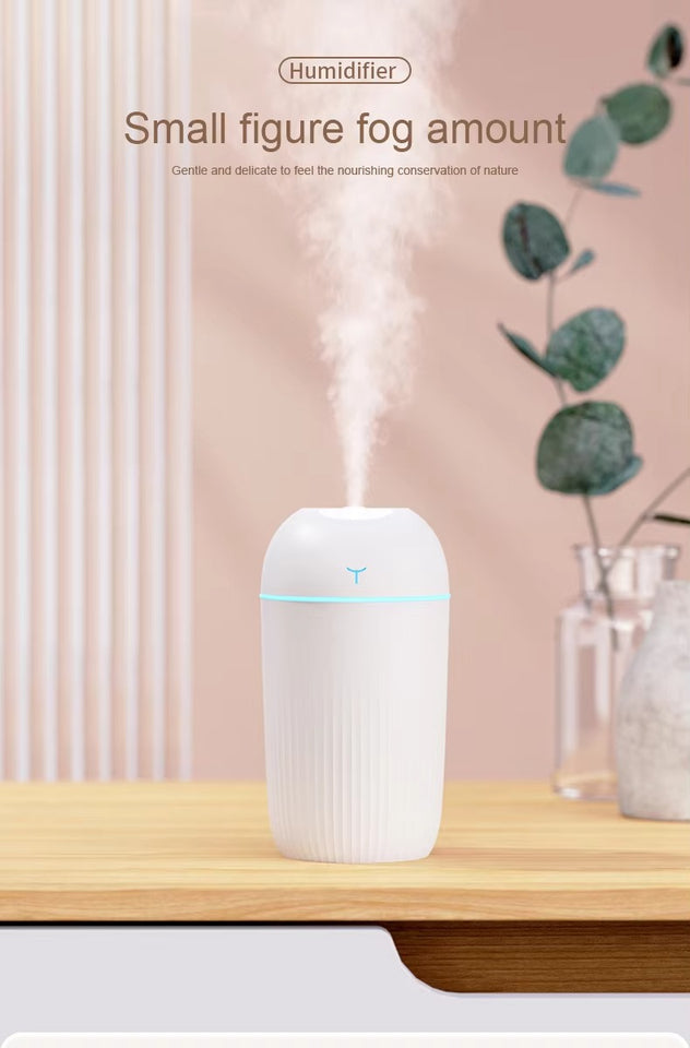 420ml Mini Humidifier with RGB Light – Portable Air Moisturizer