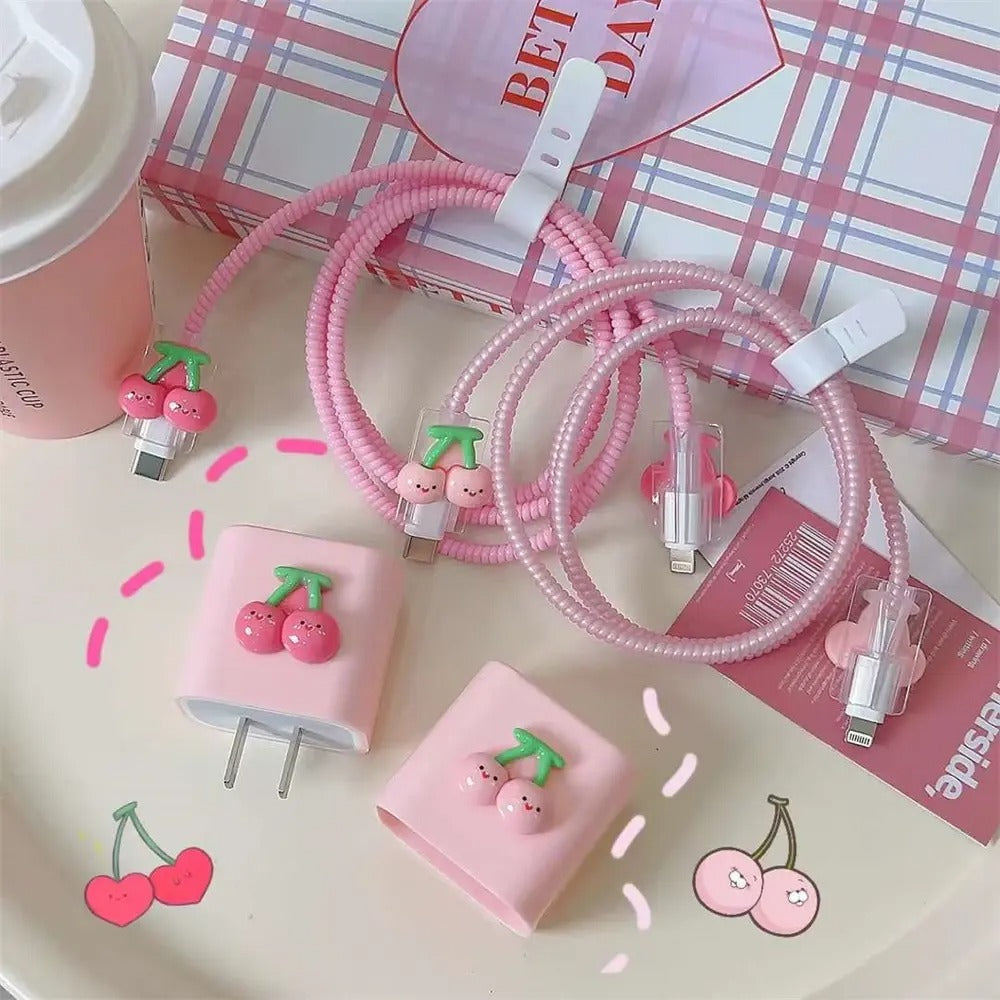 iPhone Charger Cover - Fruit Theme