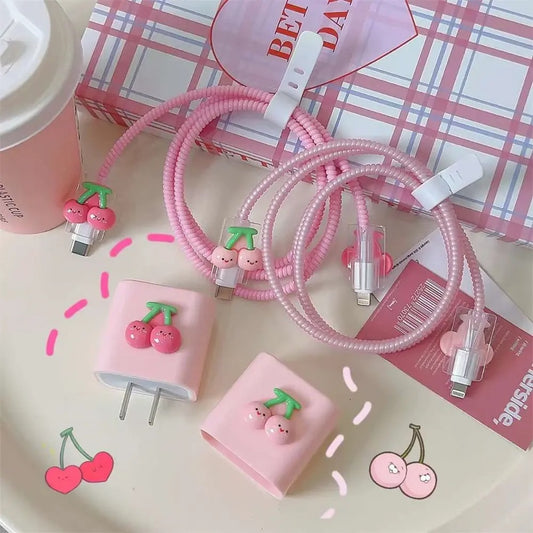 iPhone Charger Cover - Fruit Theme