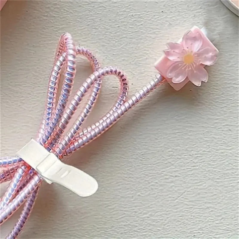 iPhone Charger Cover - Flower theme