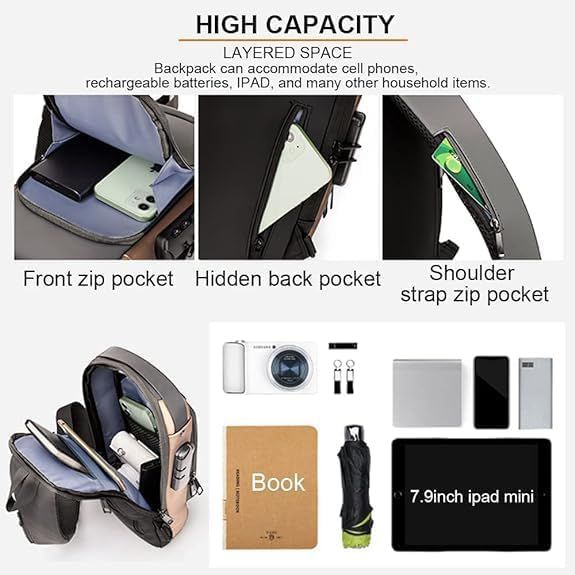 Anti-Theft Backpack For Men & Women – Multi-Functional & Stylish