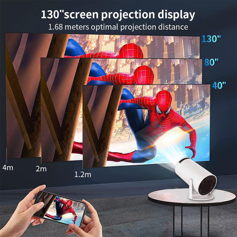 Smart  Home Projector – 4K Support & Android 11 Built-In