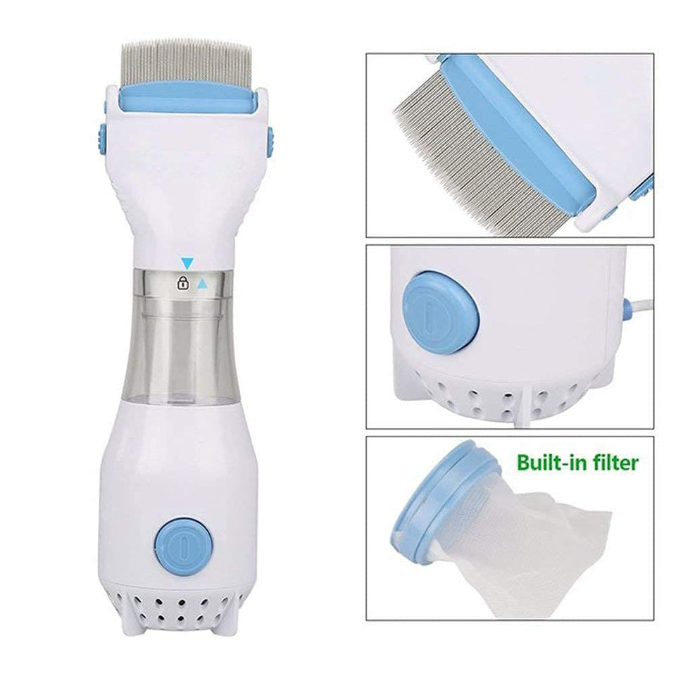 Electric Lice & Nit Remover Comb – Professional Hair Cleaner