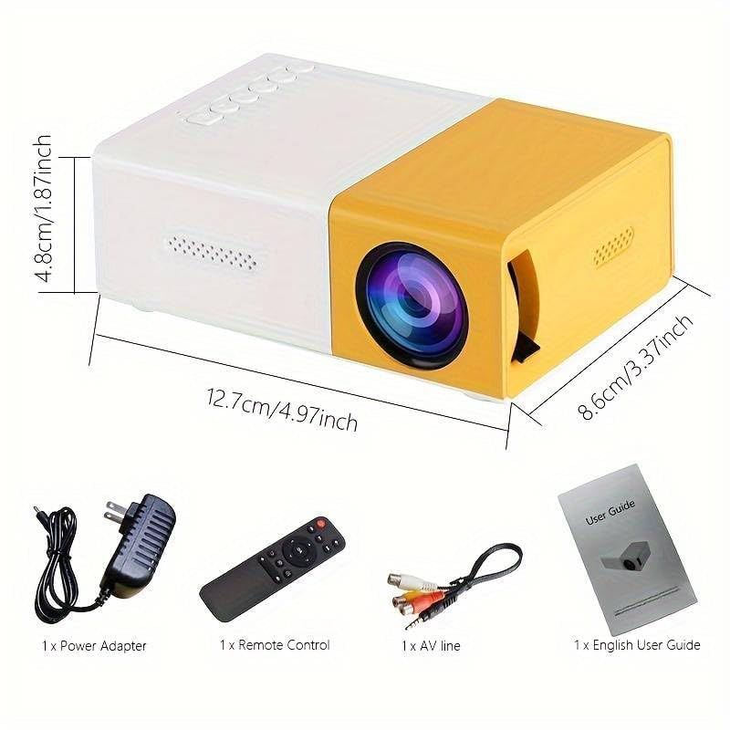Mini Portable HD Projector for Mobile – USB/HDMI Support | Home & Outdoor Movie Projector