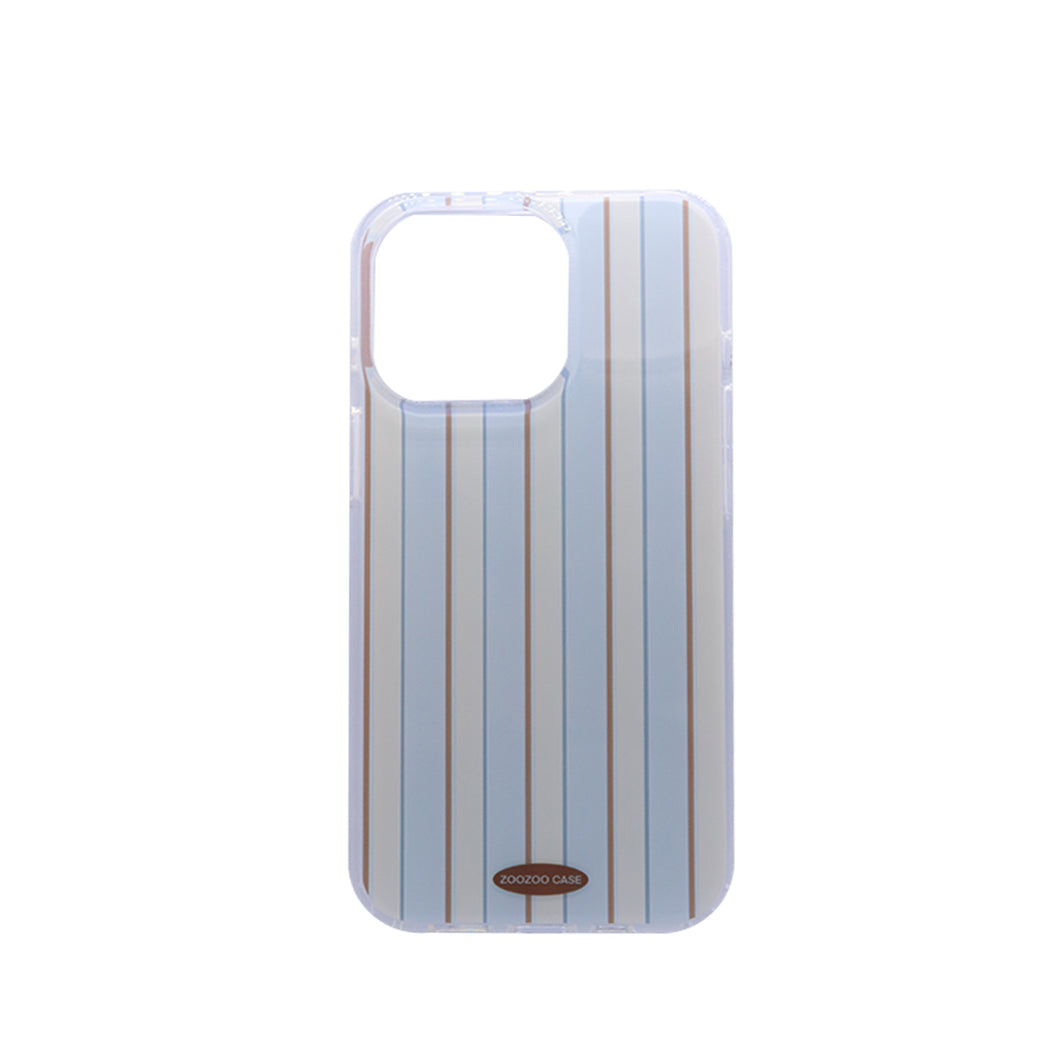 Minimal Striped Phone Case  Soft Transparent TPU Shockproof Cover