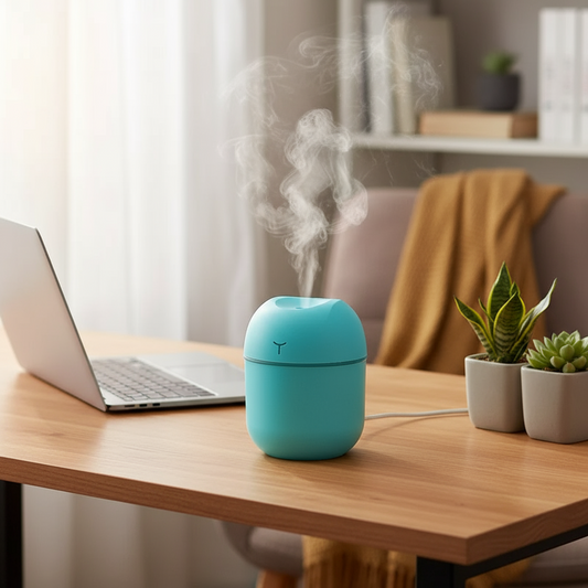 Portable Mini Humidifier for Home, Office & Car – USB Powered, Silent Operation